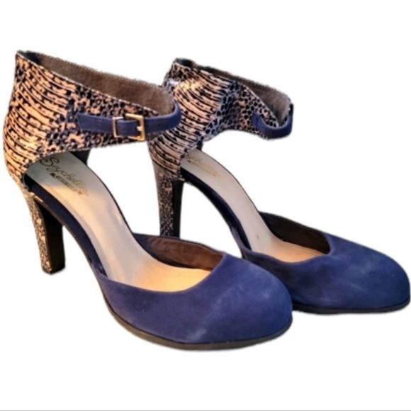 Seychelles Shoes - SEYCHELLES Hopeful Ankle Strap Leather Heels